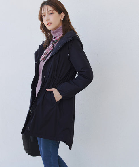 【安田美沙子さん着用】ウォーマル中綿フーデッドコート