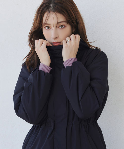 【安田美沙子さん着用】ウォーマル中綿フーデッドコート