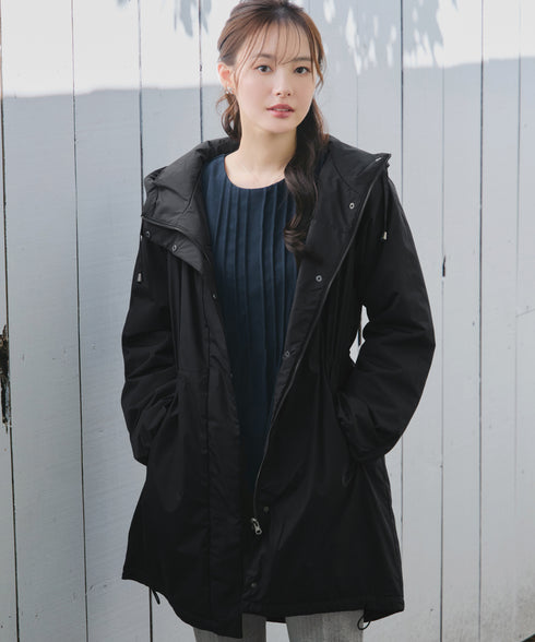 【安田美沙子さん着用】ウォーマル中綿フーデッドコート