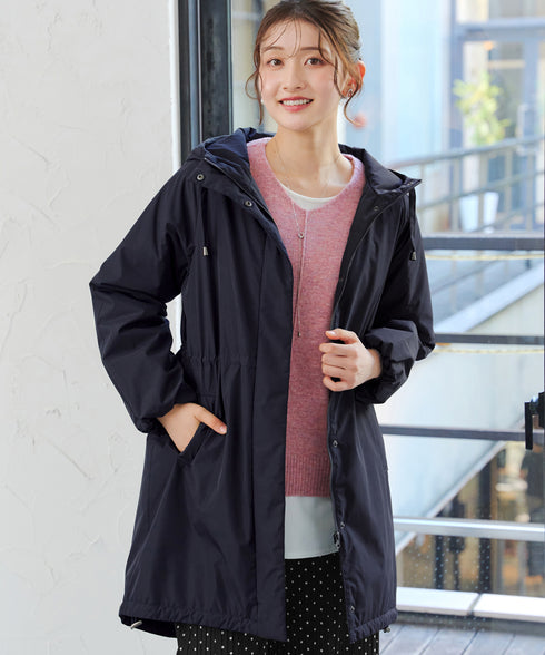 【安田美沙子さん着用】ウォーマル中綿フーデッドコート