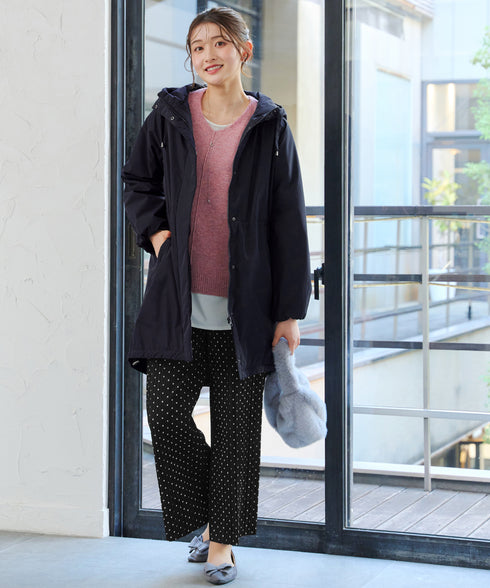 【安田美沙子さん着用】ウォーマル中綿フーデッドコート