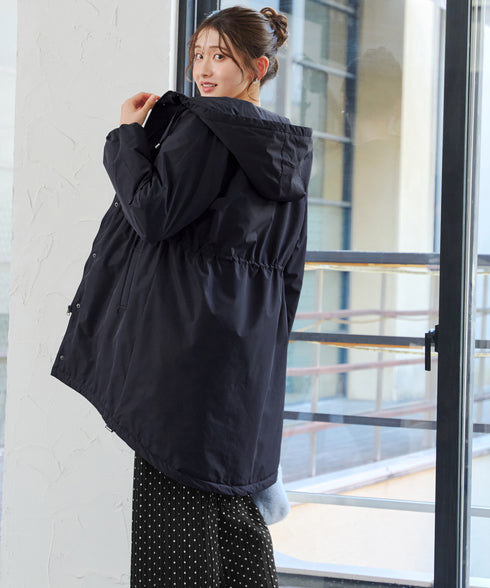 【安田美沙子さん着用】ウォーマル中綿フーデッドコート