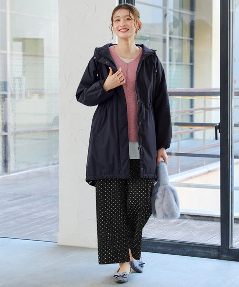 【安田美沙子さん着用】ウォーマル中綿フーデッドコート