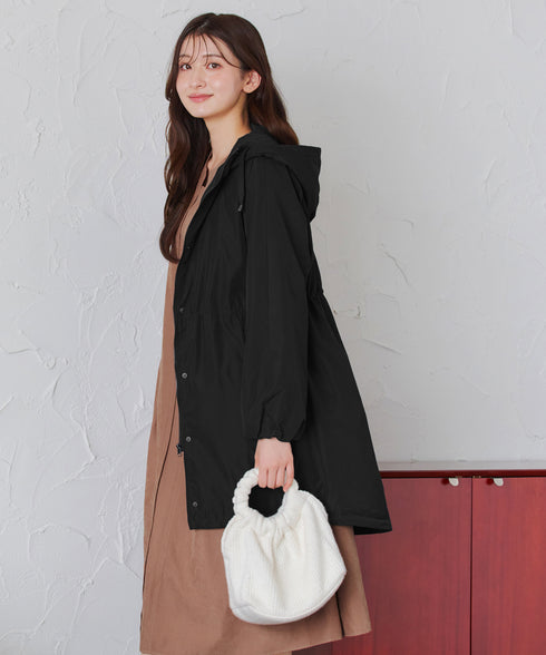 【安田美沙子さん着用】ウォーマル中綿フーデッドコート