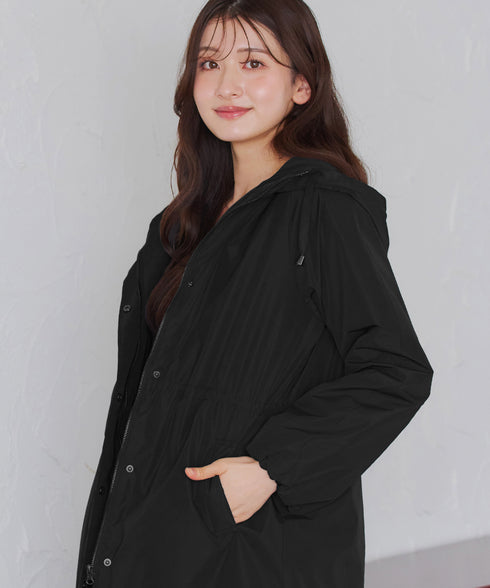 【安田美沙子さん着用】ウォーマル中綿フーデッドコート