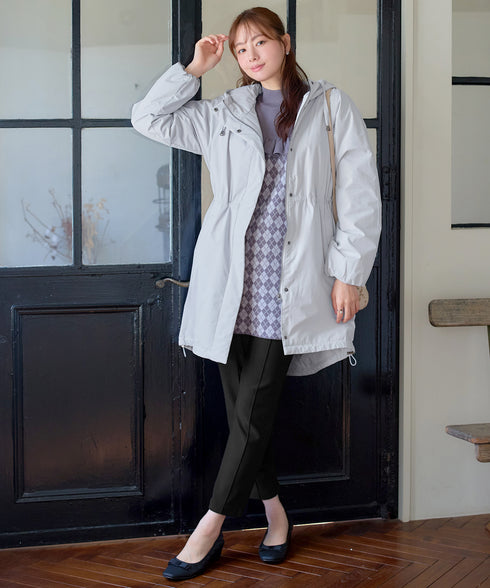 【安田美沙子さん着用】ウォーマル中綿フーデッドコート