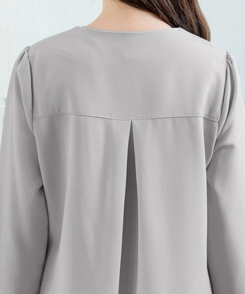 ダブルストレッチ│ノーカラーAラインコート