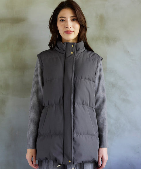 【安田美沙子さん着用 / 4way】ストレッチタフタショートダウン