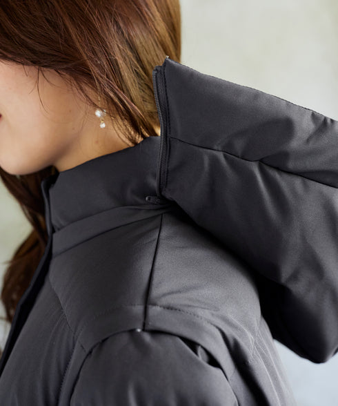 【安田美沙子さん着用 / 4way】ストレッチタフタショートダウン