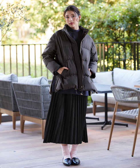 【安田美沙子さん着用 / 4way】ストレッチタフタショートダウン