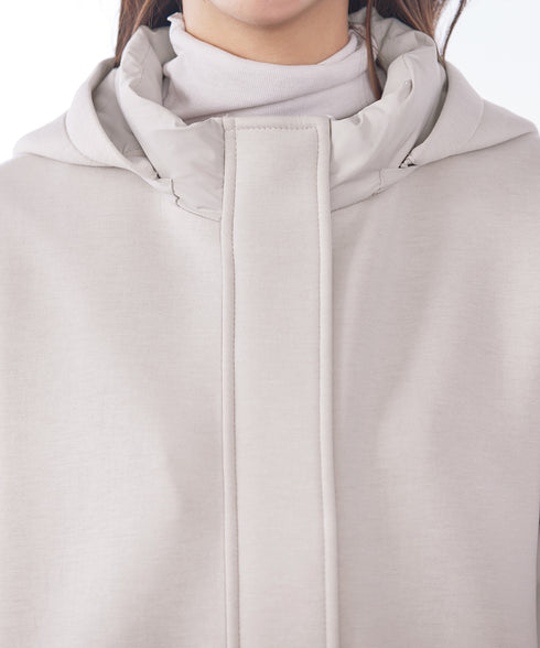 ファイバーダウン×ダンボール異素材ロングコート