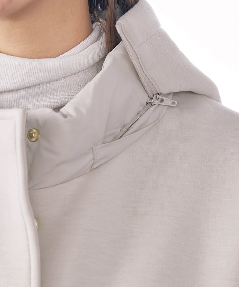 ファイバーダウン×ダンボール異素材ロングコート