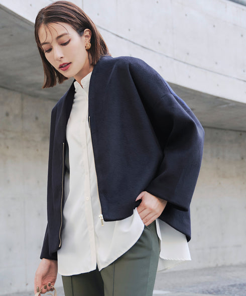 【クリアランスセール】モッサ風ダブルフェイスコート