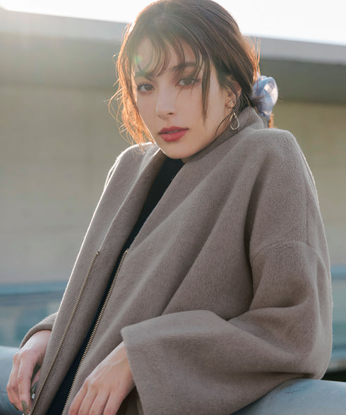 【クリアランスセール】モッサ風ダブルフェイスコート