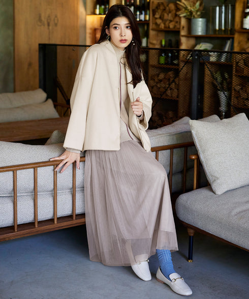 【クリアランスセール】モッサ風ダブルフェイスコート