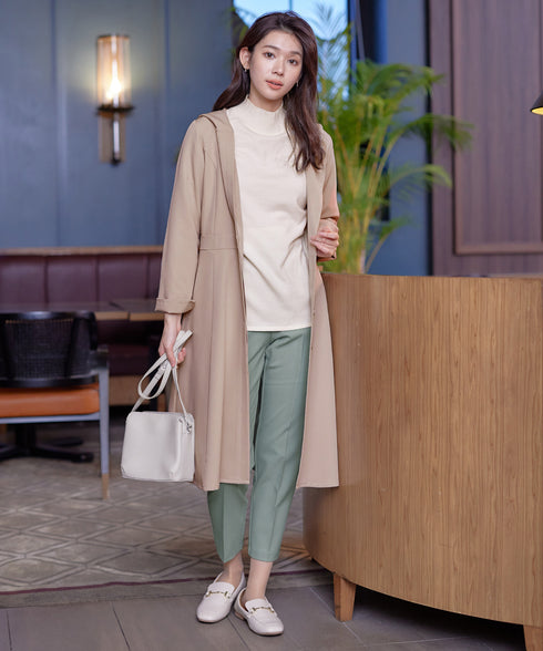 【アウトレット】フーデッドフレアコート