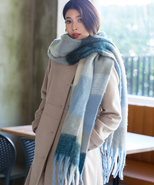 【ウール95%】ノーカラー包みボタンAラインコート