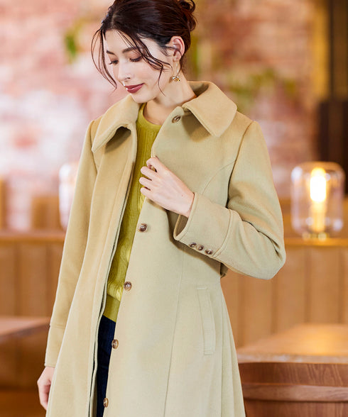 【アウトレット】フェイクウールステンカラーコート