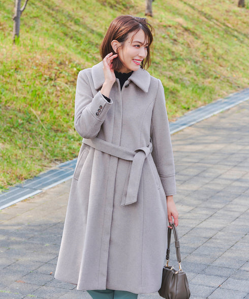 【アウトレット】フェイクウールステンカラーコート