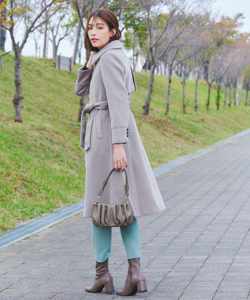 【アウトレット】フェイクウールステンカラーコート