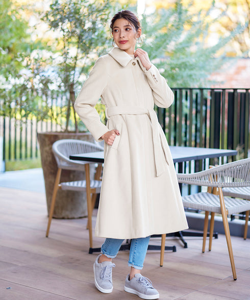 【アウトレット】フェイクウールステンカラーコート