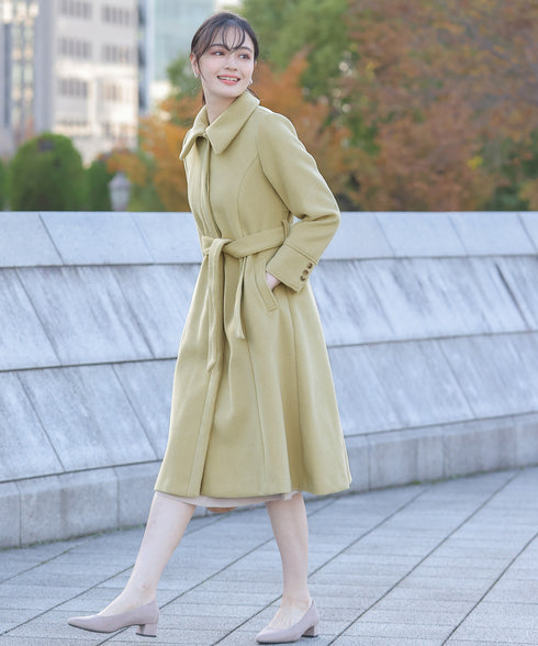 【アウトレット】フェイクウールステンカラーコート