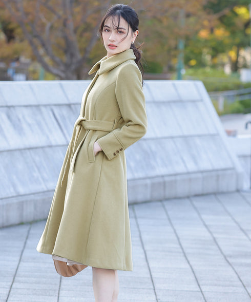 【アウトレット】フェイクウールステンカラーコート