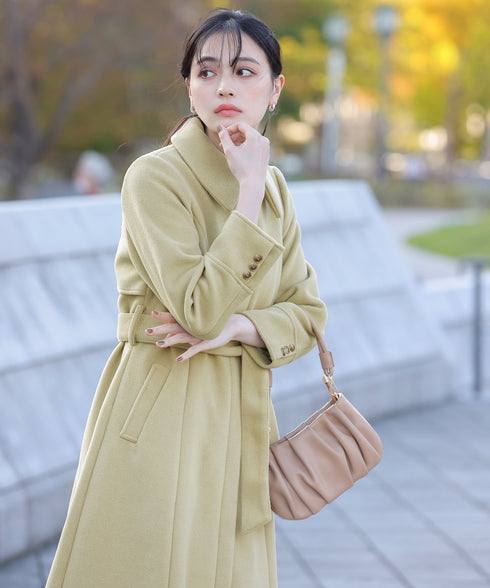 【アウトレット】フェイクウールステンカラーコート