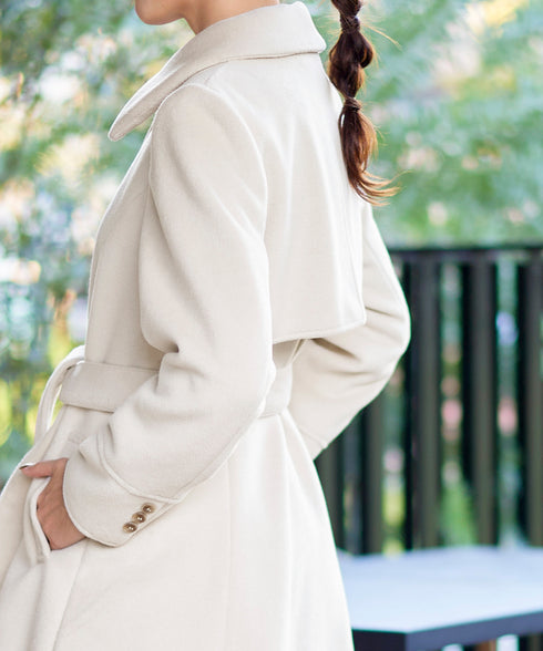 【アウトレット】フェイクウールステンカラーコート