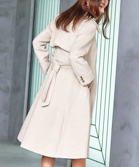 【アウトレット】フェイクウールステンカラーコート