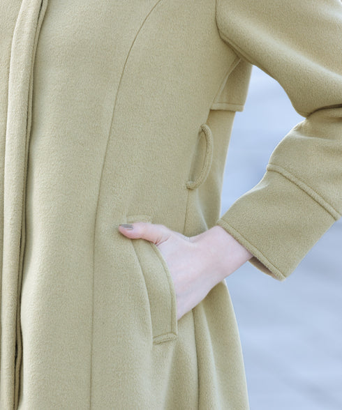 【アウトレット】フェイクウールステンカラーコート