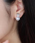 【金属アレルギー対応】グリッターパールピアス・イヤリング