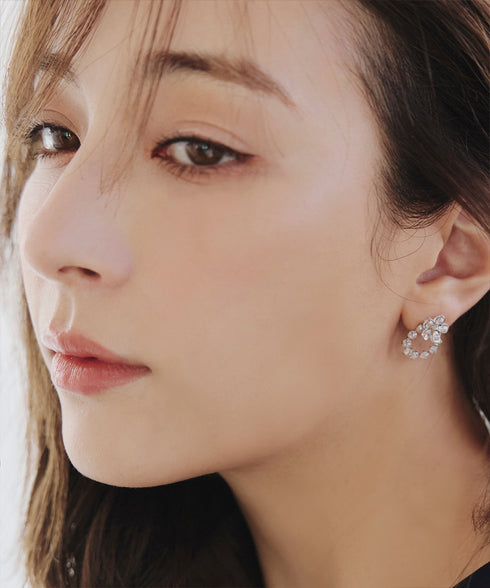 【金属アレルギー対応】 【選べる2TYPE】フラワーピアス