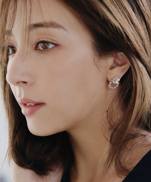 【金属アレルギー対応】 【選べる2TYPE】フラワーピアス