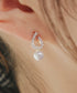 【金属アレルギー対応】ドロップ+パールピアス