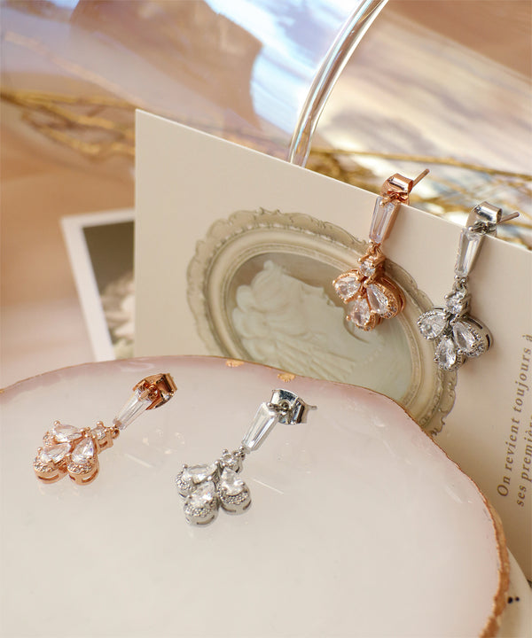 【金属アレルギー対応】three drop ピアス