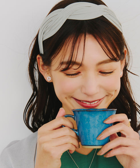 サークルストーンイヤリング