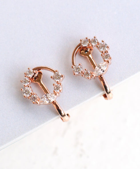 サークルストーンイヤリング