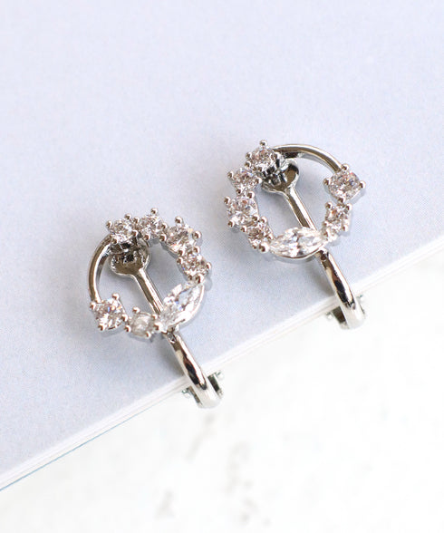 サークルストーンイヤリング