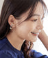 【安田美沙子さん着用 / 金属アレルギー対応】ツイストドロップイヤリング