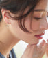 【安田美沙子さん着用 / 金属アレルギー対応/選べる2TYPE】チェーンリボン イヤリング・ピアス