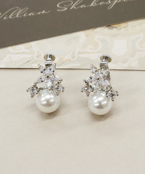 【金属アレルギー対応】ブルースターパールピアス・イヤリング