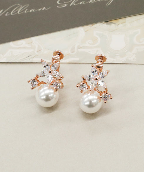【金属アレルギー対応】ブルースターパールピアス・イヤリング