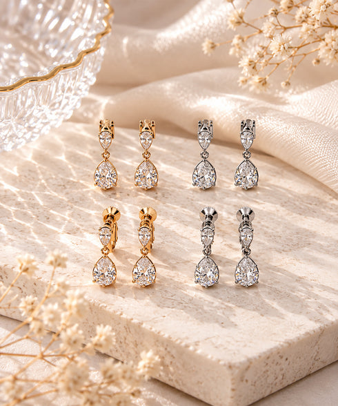【金属アレルギー対応商品】ティアドロップピアス・イヤリング