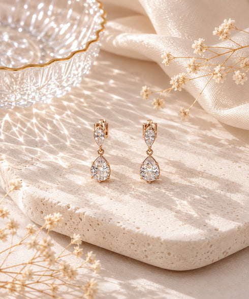 【金属アレルギー対応商品】ティアドロップピアス・イヤリング