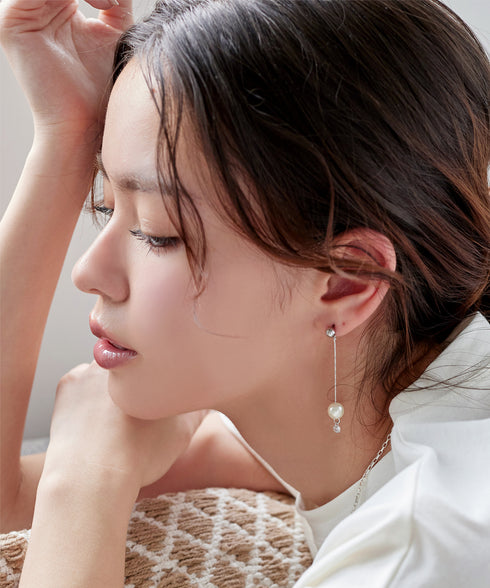 パールロングピアス