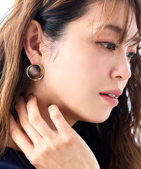 スフィアーアクリル+サークルピアス