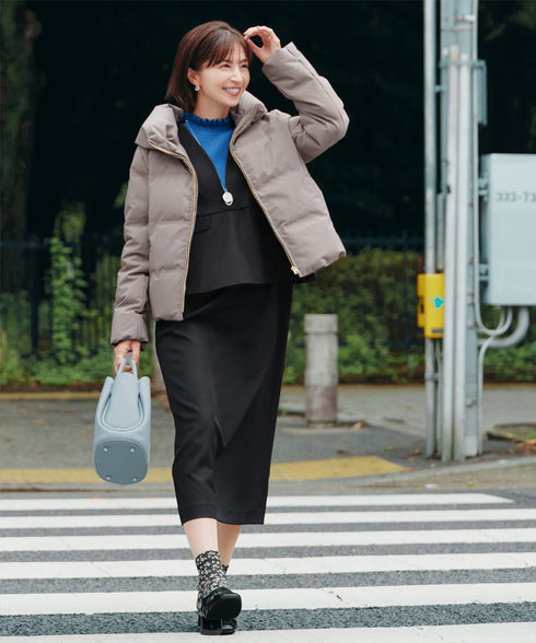 【安田美沙子さん着用】プレートリングネックレス