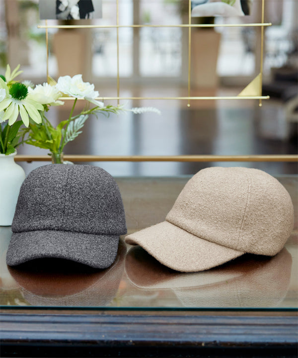 もこもこブークレキャップ