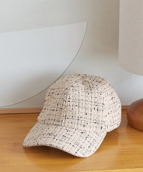 ツイードキャップ